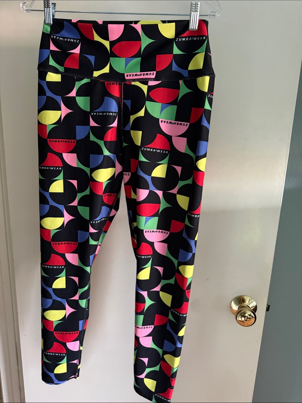 Zumba Fitness Multicolor Geometric Leggings - Black Base
